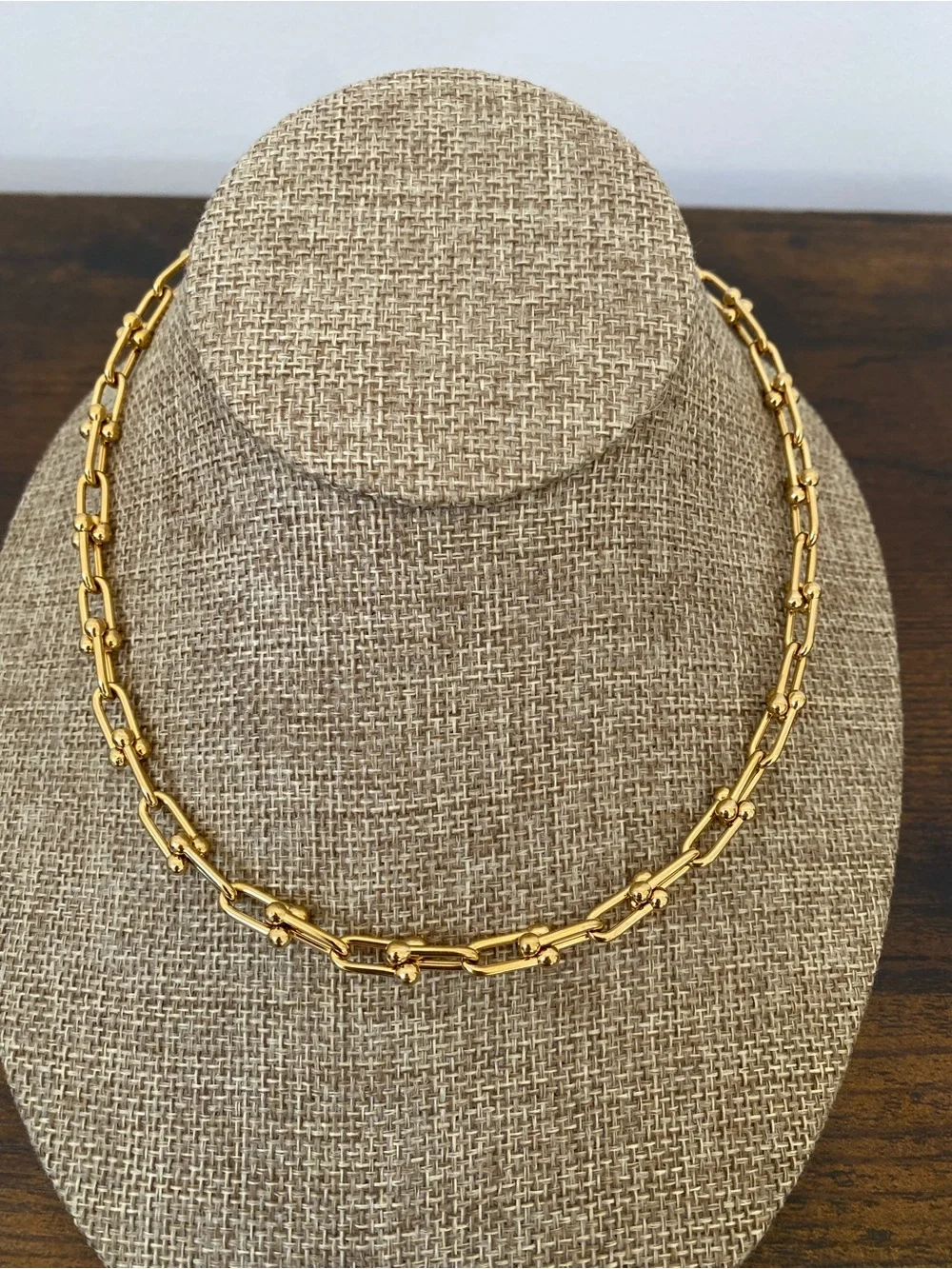 Gold Plated Hardware Necklace - Picture 1 of 8